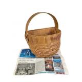 Signed John Long Split Oak Basket