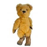 Mohair Teddy Bear with Leather Booties, 16 in