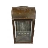 English Brass Ship Lantern, 12.5 Inches Tall