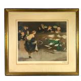 Gaston Hoffmann Signed Etching, Circa 1930