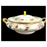 P&L Limoges Oriental Pattern Covered Dish