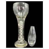 Swedish Art Glass Vase and Josephinenhütte