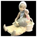 Lladró "Girl with Turkey" Porcelain Figurine