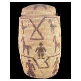 Western Apache Pictorial Olla Style Basket