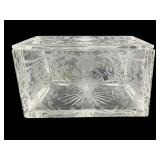 Early 20th Century Cut & Etched Glass Box