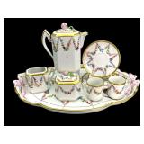 EXQUISITE Herend Liechtenstein Garland Coffee Set