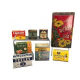 Vintage Tea Tins and Boxes