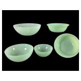 Jadeite Mixing and Fire King Bowl Sets