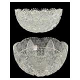 American Brilliant Period Cut Glass Bowls