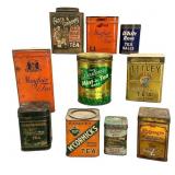 Vintage Tea Tins, Set of 10