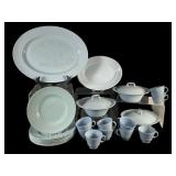 English Light Blue Tableware Pieces
