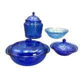 Atlas Royal Blue Lace Glass Collection