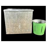 Raritan Valley Farms Milk Tin and Berry Pail