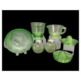 Uranium Glass Kitchenware Set