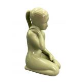 Green Frankoma Pottery Terracotta Statue