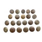 WWI US Military Buttons, 22 Pieces