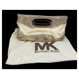 Michael Kors Metallic Gold Berkley Clutch