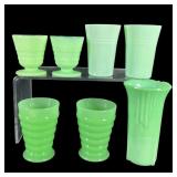 Jadeite and Uranium Glassware Collection