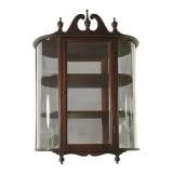 Mahogany and Glass Ferguson Wall Cabinet