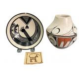 Nevlyn Eckerman and Nancy Lewis Painted Pottery