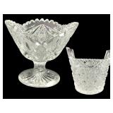American Brilliant and EAPG Glass Bowl Set