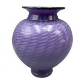 Hot Shop 1996 Purple Art Glass Vase
