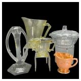 Collectible Glassware Lot with Rare Pitcher
