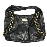 Michael Kors Black Snakeskin Style Tote Bag
