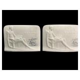 Lladró Collector Society Plaques, Signed Pair