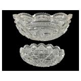 American Brilliant Period Cut Glass Bowls