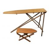 Vintage Wooden Ironing Boards, Adult & Child