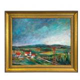 Charles Frith Oil on Canvas Rural Landscape