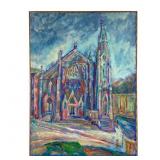 Charles Frith 'Blue Cathedral' Oil on Canvas