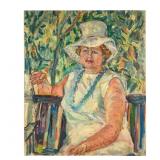 Charles Frith Oil Portrait of a Woman