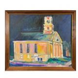 Charles Frith Oil on Canvas, Masonic Temple