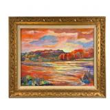 Oil on Canvas Landscape Attr. to Charles Frith