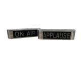 RCA Style 'On Air' and 'Applause' Warning Set