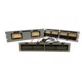 Three Rack Panels with Meters and Switches