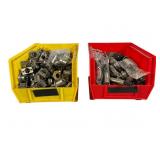 Two Bins of Untested Microphone Accessories