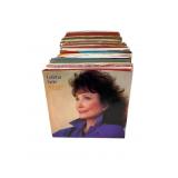Box Lot of Country 45s with Promos & Loretta