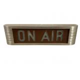 RCA On Air Warning Light, Etched Brown