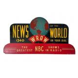 WRAW News of the World Wood Sign 21.6'