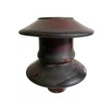 Very Large Brown Double Skirt Porcelain Ins
