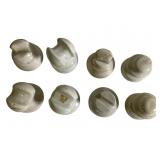 8 White Porcelain Insulators, Mixed