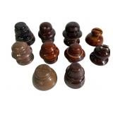 10 Various Porcelain Insulators