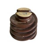 Large Coiled Brown Multi Skirt Insulator