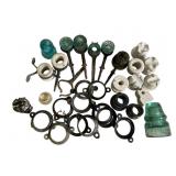 Clamps, O Rings, Mini Glass + Porcelain Insulators