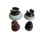 Four Ceramic Insulators
