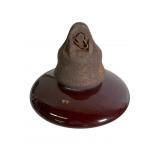 Large Locke 437 Brown Insulator with Hardware