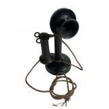 Early 20th Century Candlestick Telephone, 12"